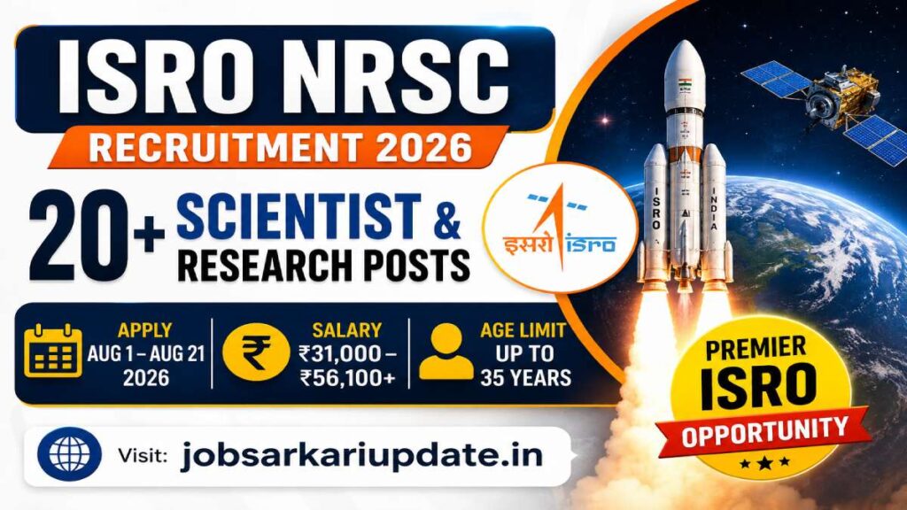 how to apply for NRSC Research Scientist 2026