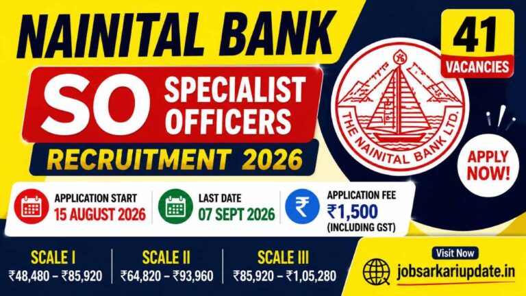 how to apply for Nainital Bank Specialist Officer 2026